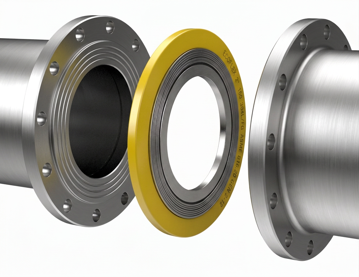 EMPAQUE ESPIROMETALICO MONTAJE BRIDAS - ECOFLEX