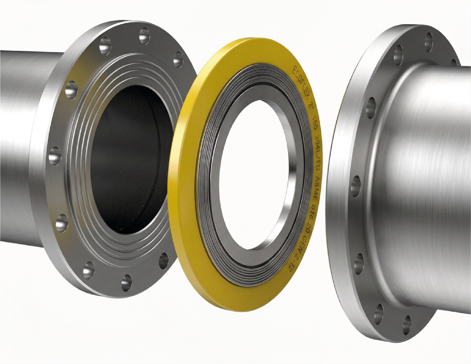Montaje de Empaques espirometalicos- Spiral wound gasket ECOFLEX C